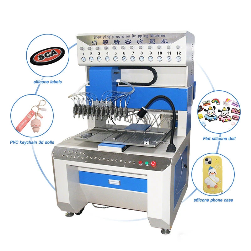 12-Color Automatic PVC Enameling Machine for Soft Rubber